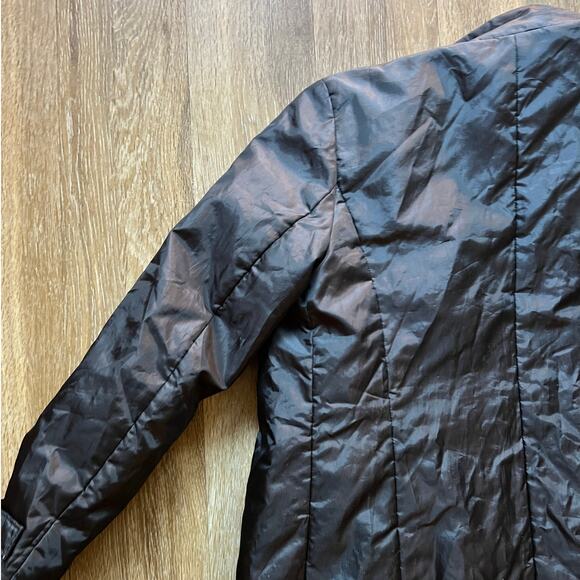 Armani Exchange Detachable Faux Fur Trim Black Coat - Picture 7 of 8